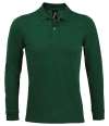 02087 Perfect LS SOL'S Perfect Long Sleeve Piqué Polo Shirt Bottle Green colour image